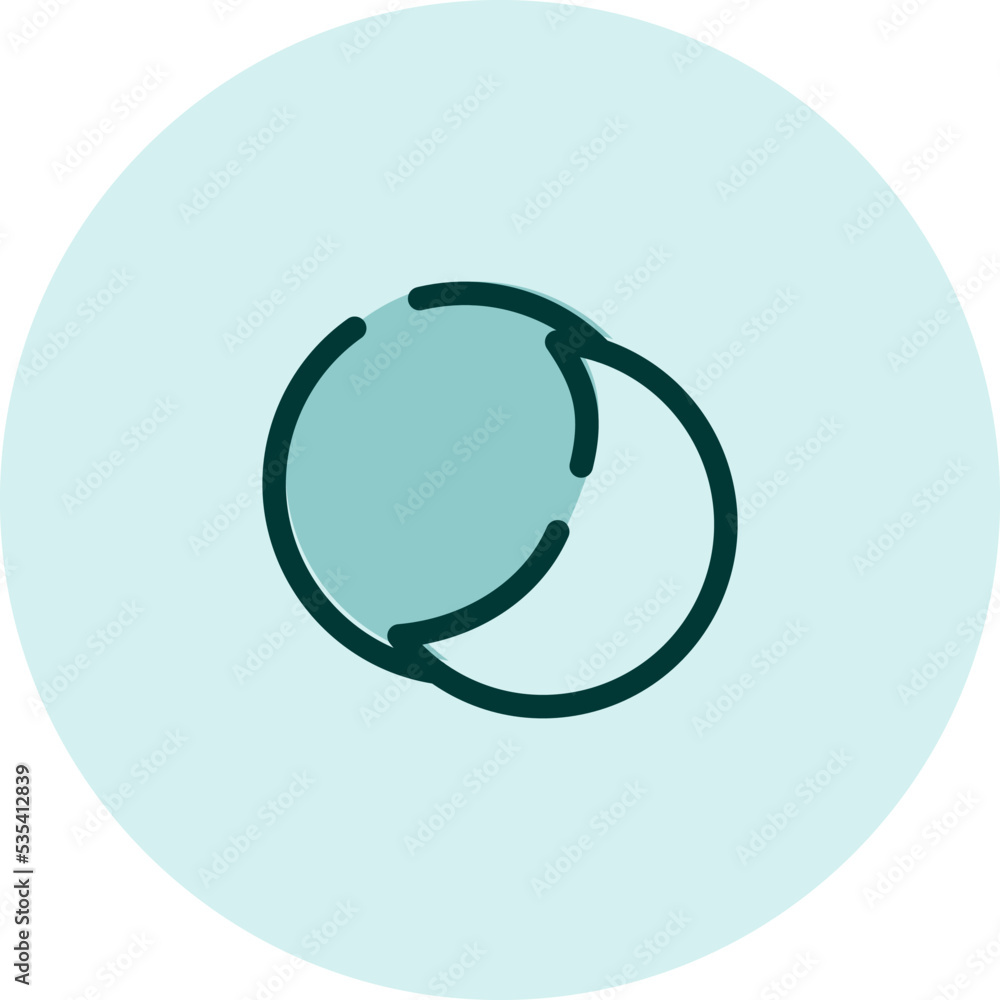 Eclips forecast, illustration, vector on a white background. Eclips forecast, illustration, vector on a white background.