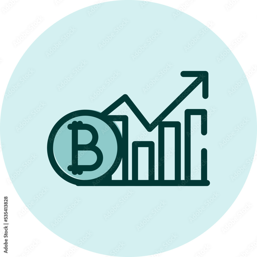 Cryptocurrency analysis, illustration, vector on a white background. Cryptocurrency analysis, illustration, vector on a white background.