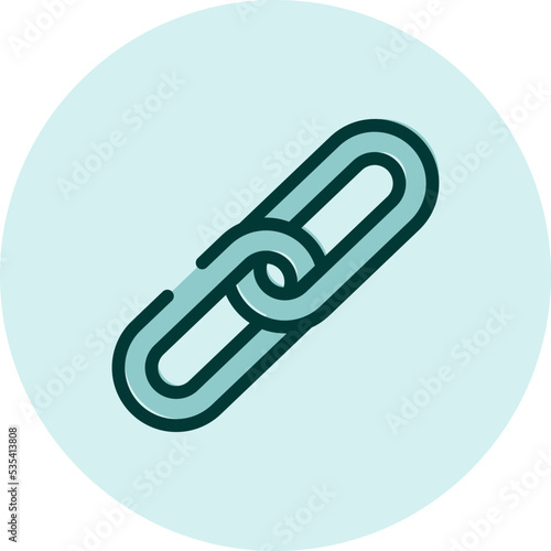 Contacts link, illustration, vector on a white background.
