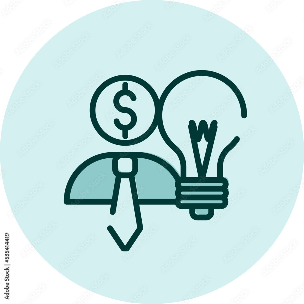 Financial profit, illustration, vector on a white background. Financial profit, illustration, vector on a white background.