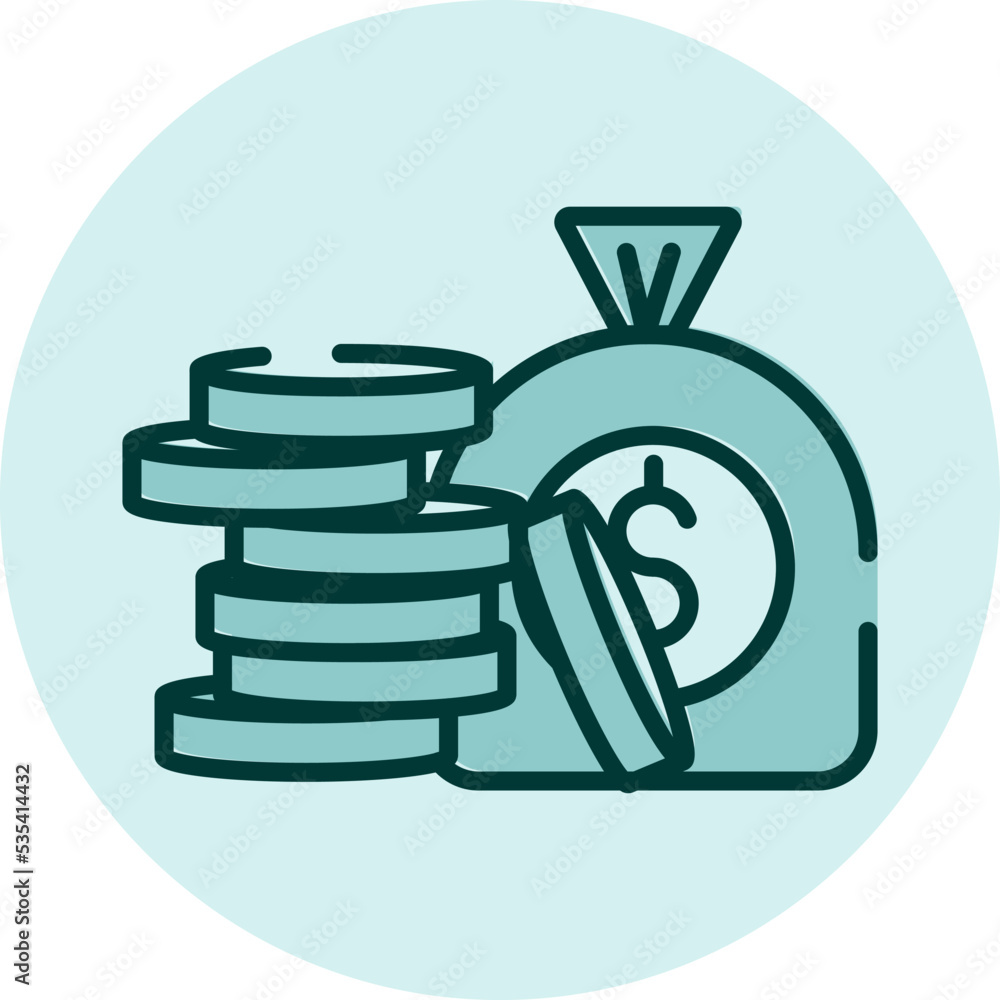 Money stack, illustration, vector on a white background. Money stack, illustration, vector on a white background.