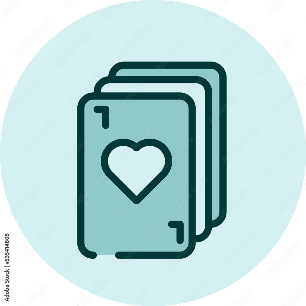 Game of cards, illustration, vector on a white background. Game of cards, illustration, vector on a white background.