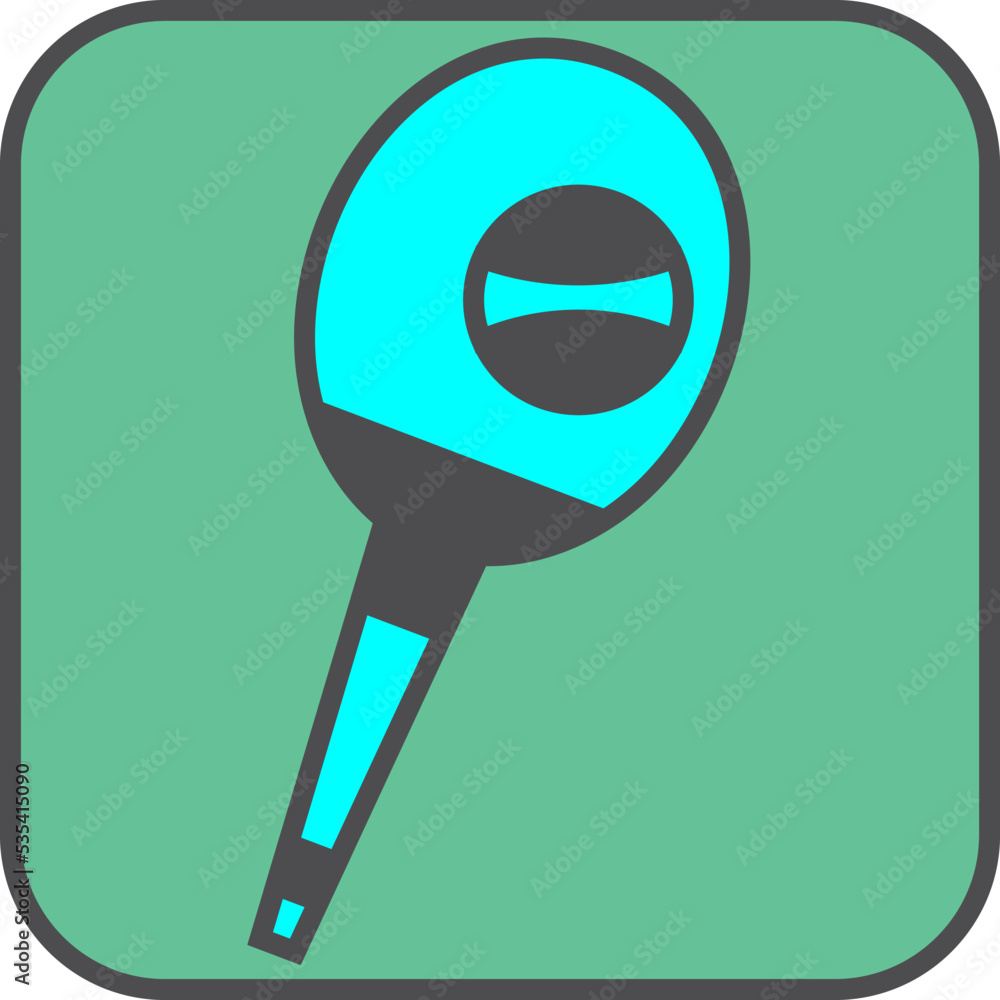 Tennis racket with ball, illustration, vector on a white background. Tennis racket with ball, illustration, vector on a white background.