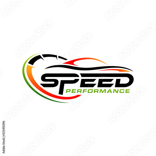 Fast and speed logo template vector image