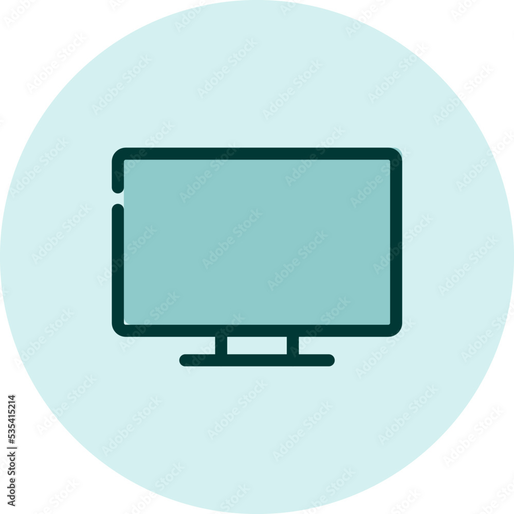 Household electronics TV, illustration, vector on a white background. Household electronics TV, illustration, vector on a white background.