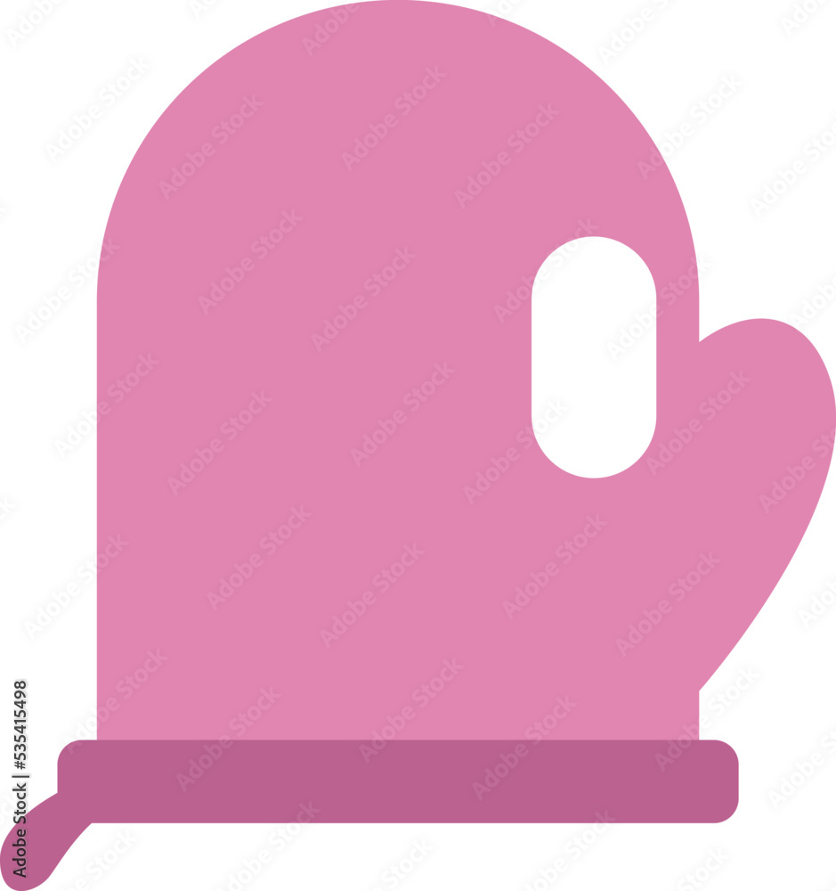 Kitchen oven glove, illustration, vector on a white background. Kitchen oven glove, illustration, vector on a white background.