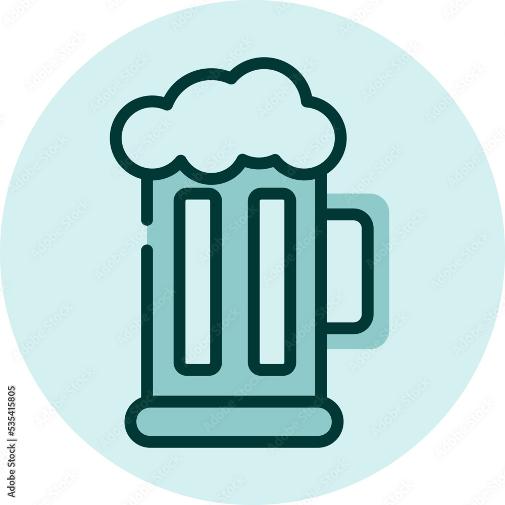 Pub beer, illustration, vector on a white background. Pub beer, illustration, vector on a white background.