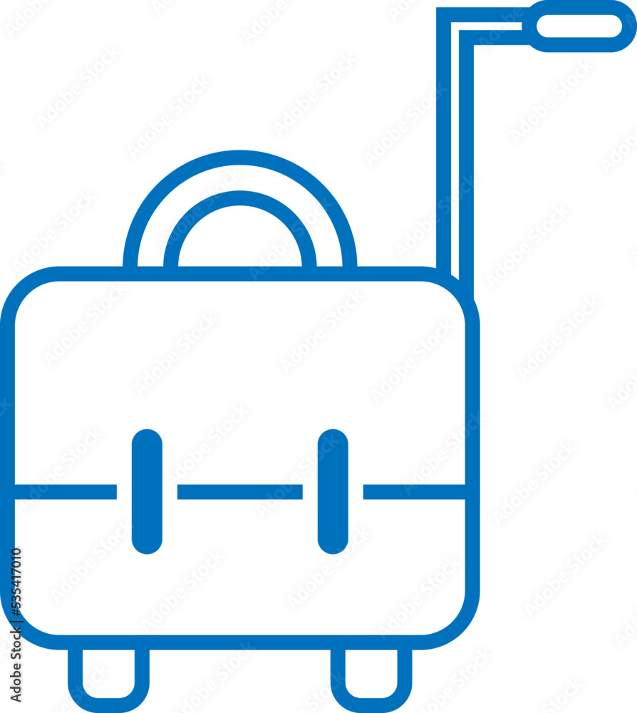 Travel bag, illustration, vector on a white background. Travel bag, illustration, vector on a white background.