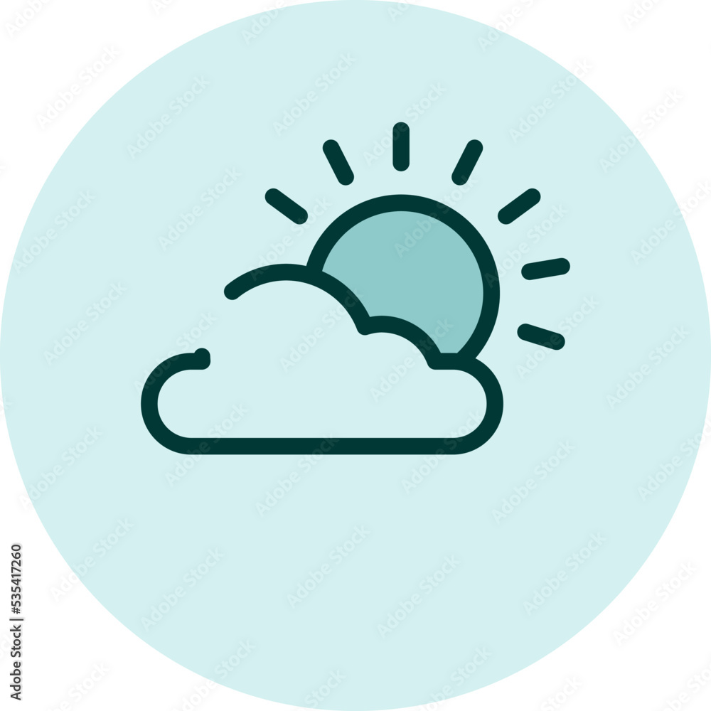 Weather icon, illustration, vector on a white background. Weather icon, illustration, vector on a white background.