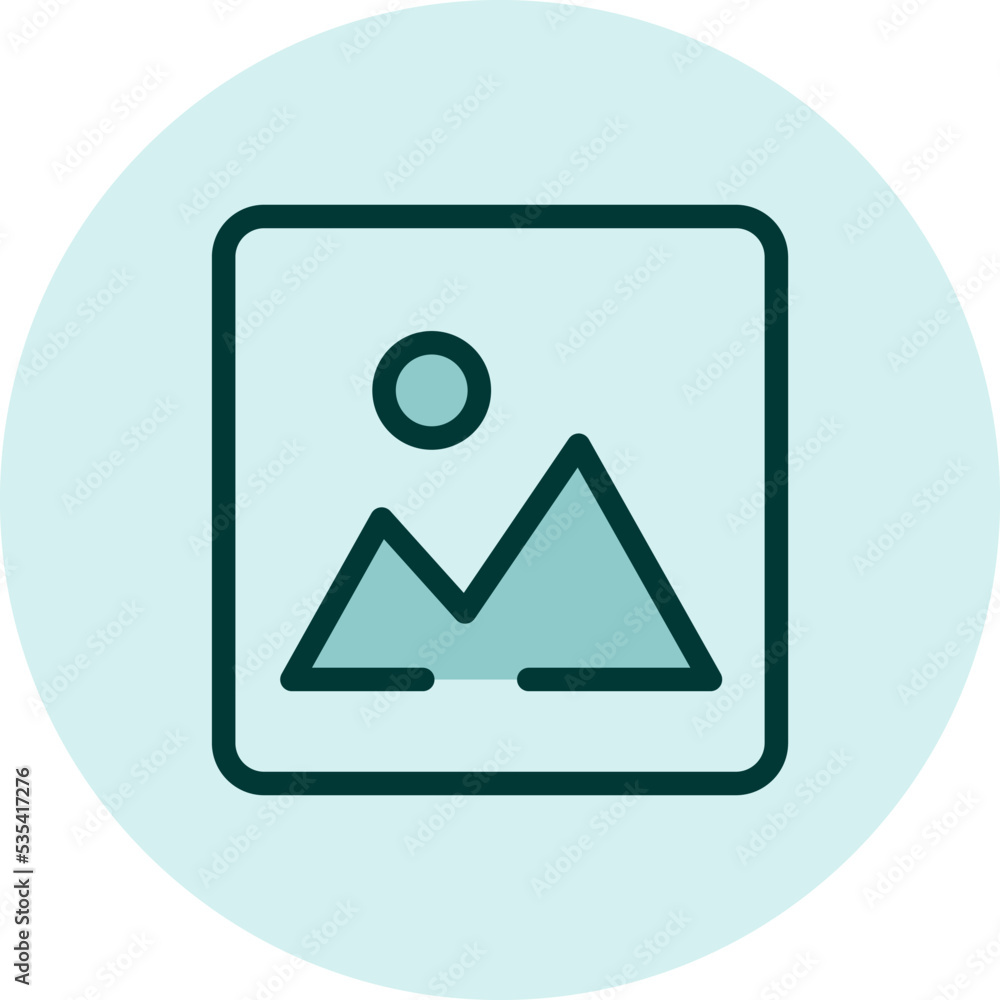 Image icon, illustration, vector on a white background. Image icon, illustration, vector on a white background.
