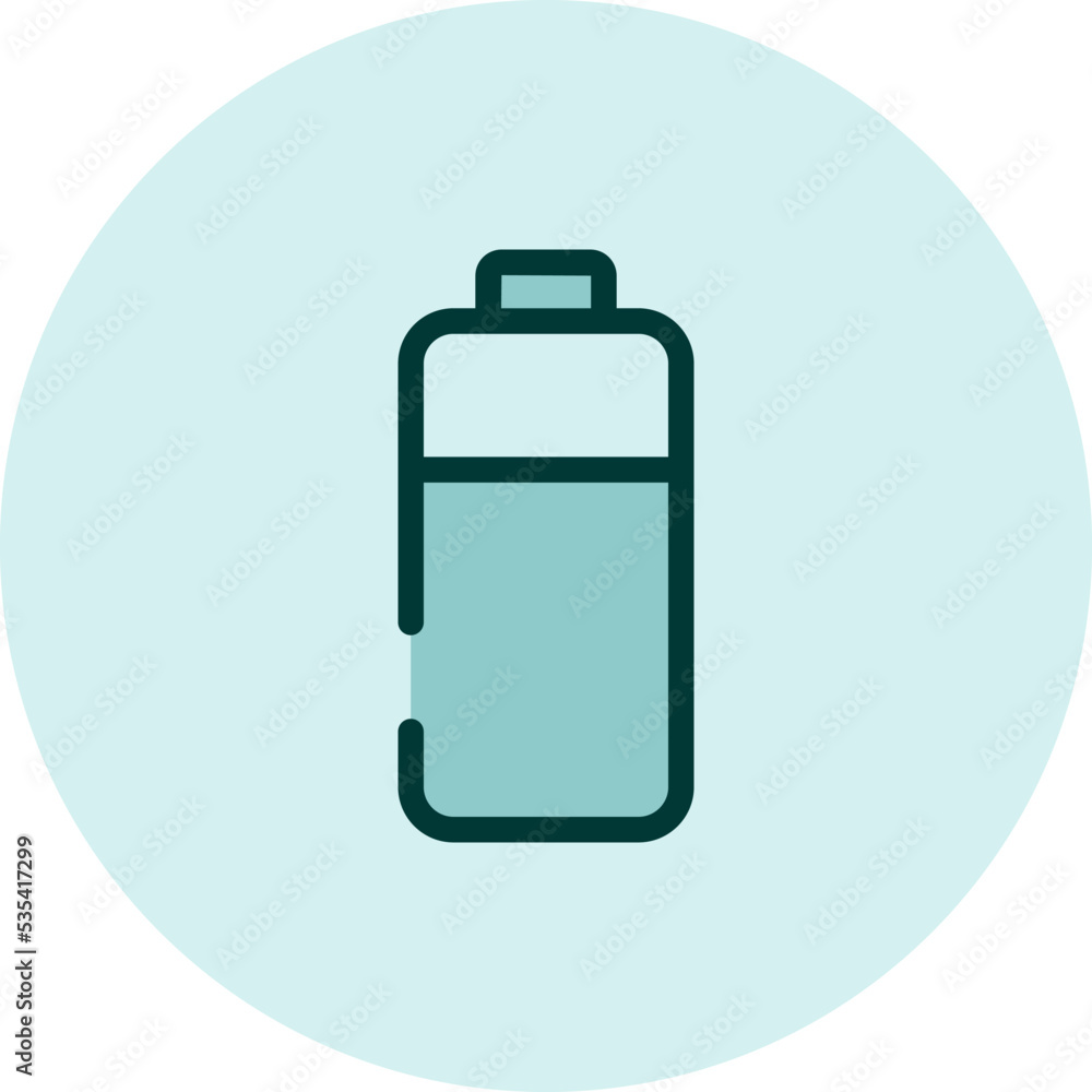 Battery icon, illustration, vector on a white background. Battery icon, illustration, vector on a white background.
