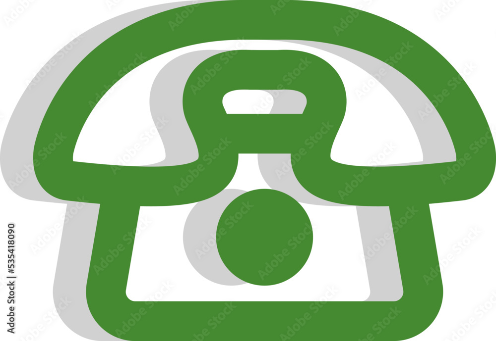 Fototapeta premium Banking telephone, illustration, vector on a white background.