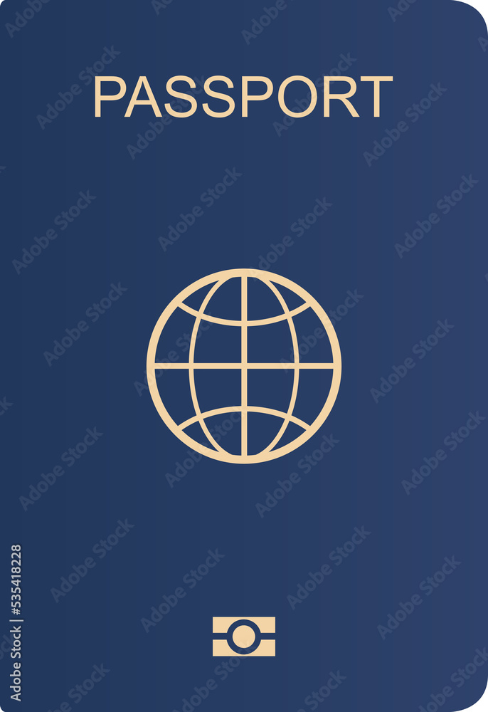 Passport and boarding pass. Passport and boarding pass.