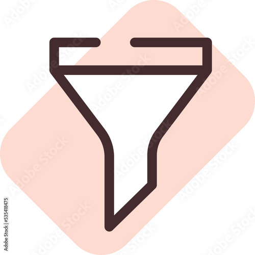 Computer filter, illustration, vector on a white background.