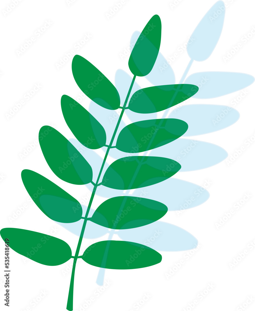 Rowan leaf isolated vector illustration for icon Rowan leaf isolated vector illustration for icon