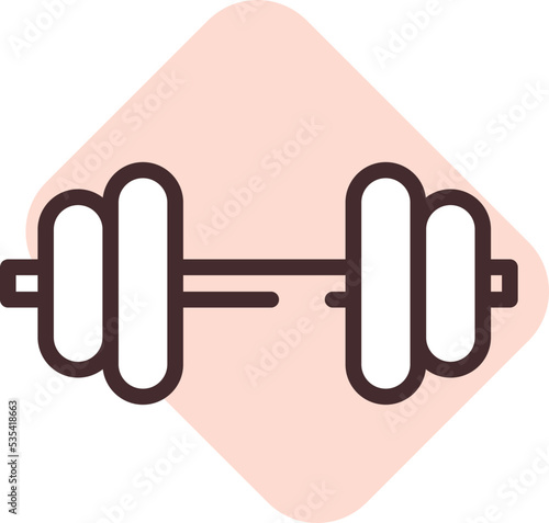 Gym membership, illustration, vector on a white background.