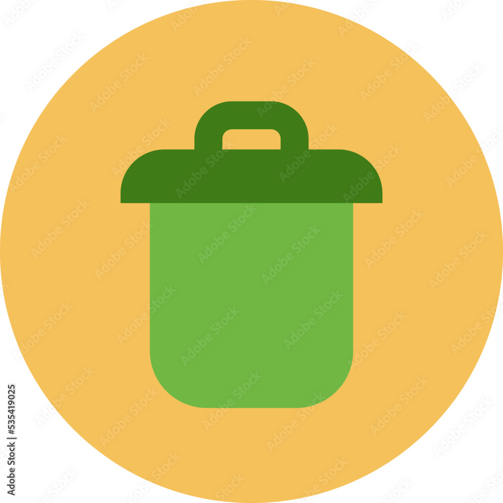 Ecology trash can, illustration, vector on a white background. Ecology trash can, illustration, vector on a white background.
