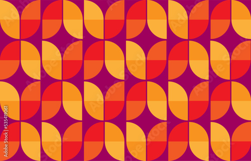 Abstract seamless pattern in vibrant autumn colors.