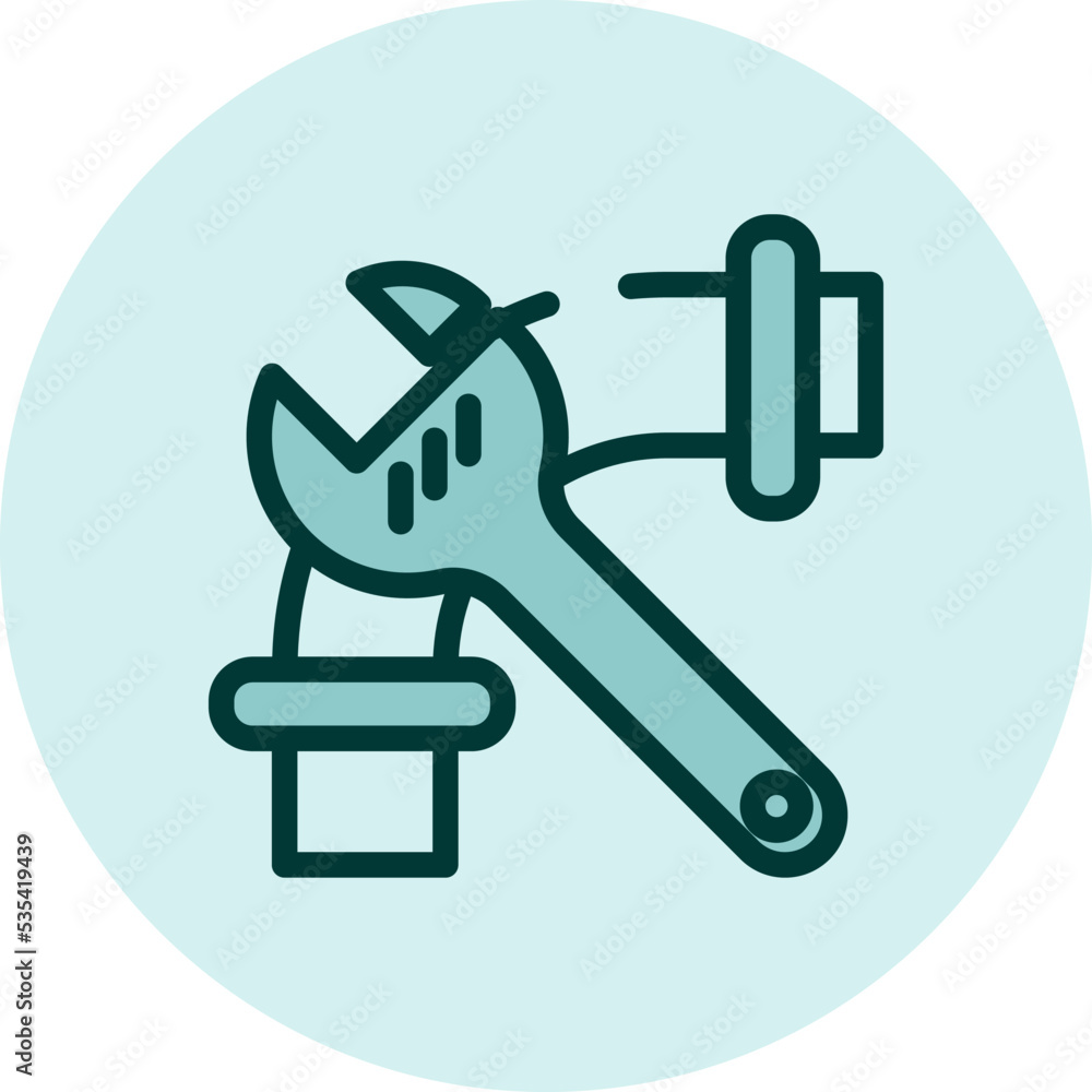 Pipe repair, illustration, vector on a white background. Pipe repair, illustration, vector on a white background.