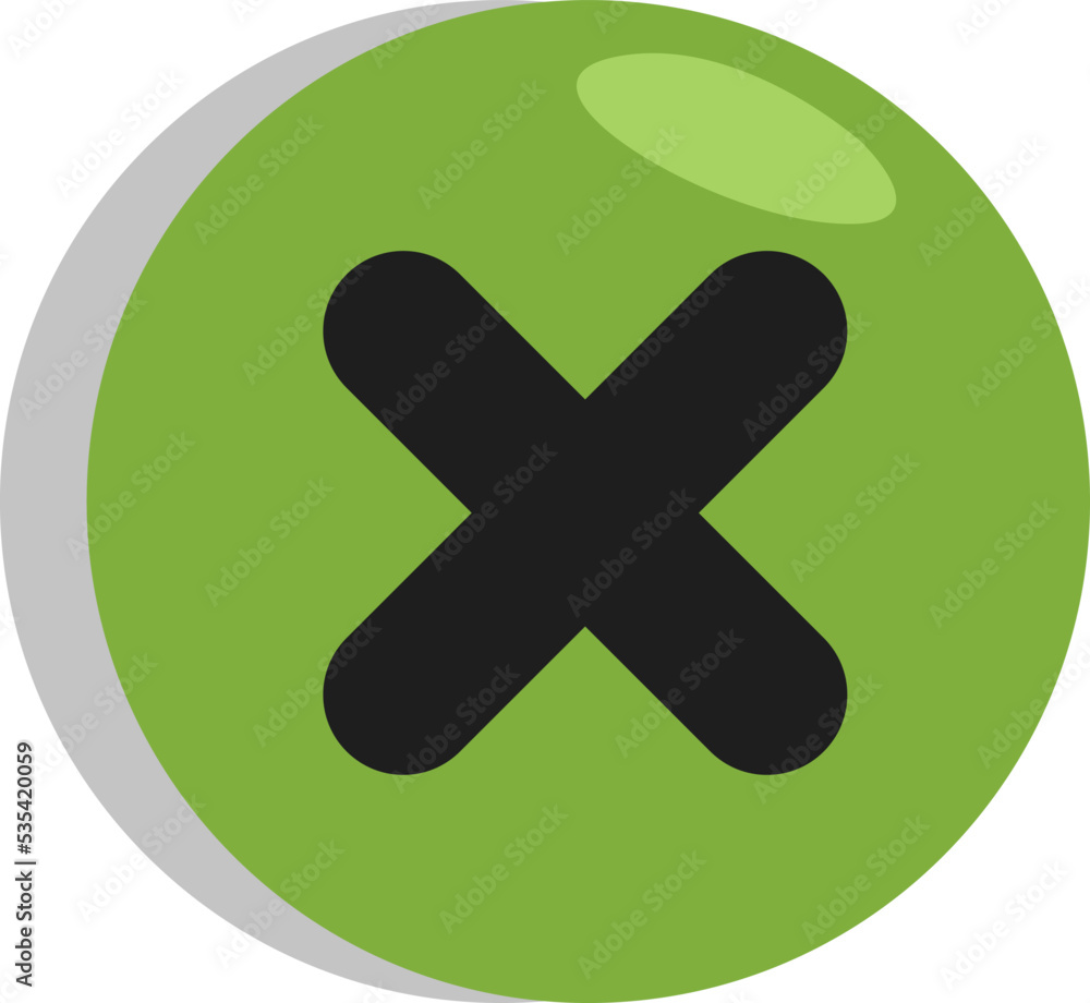 Obraz premium Logistics cancelled, illustration, vector on a white background.