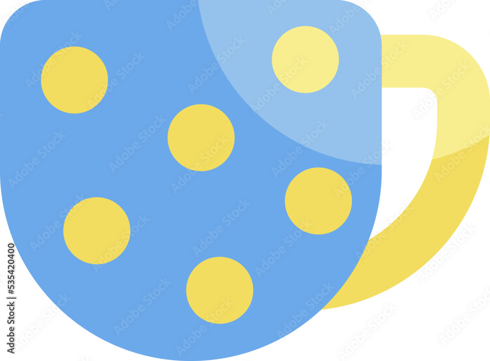 Fototapeta premium Morning routine tea, illustration, vector on a white background.