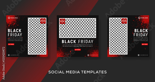 Cover banner for black friday fashion sale background. premium vector