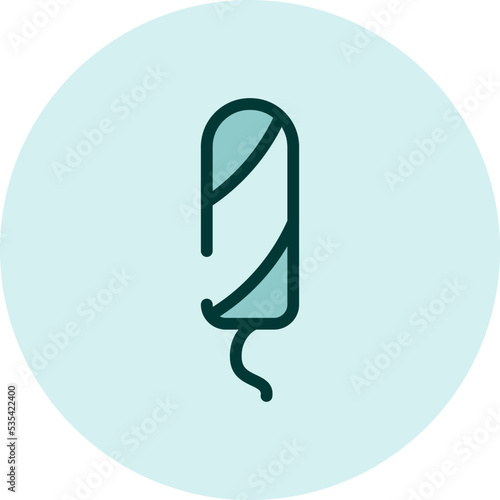 Women tampons pads, illustration, vector on a white background.