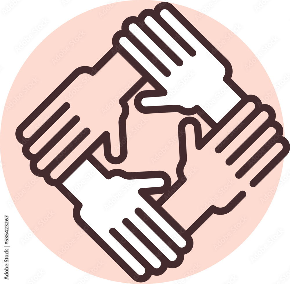 Charity and donation human equality, illustration, vector on white background. Charity and donation human equality, illustration, vector on white background.
