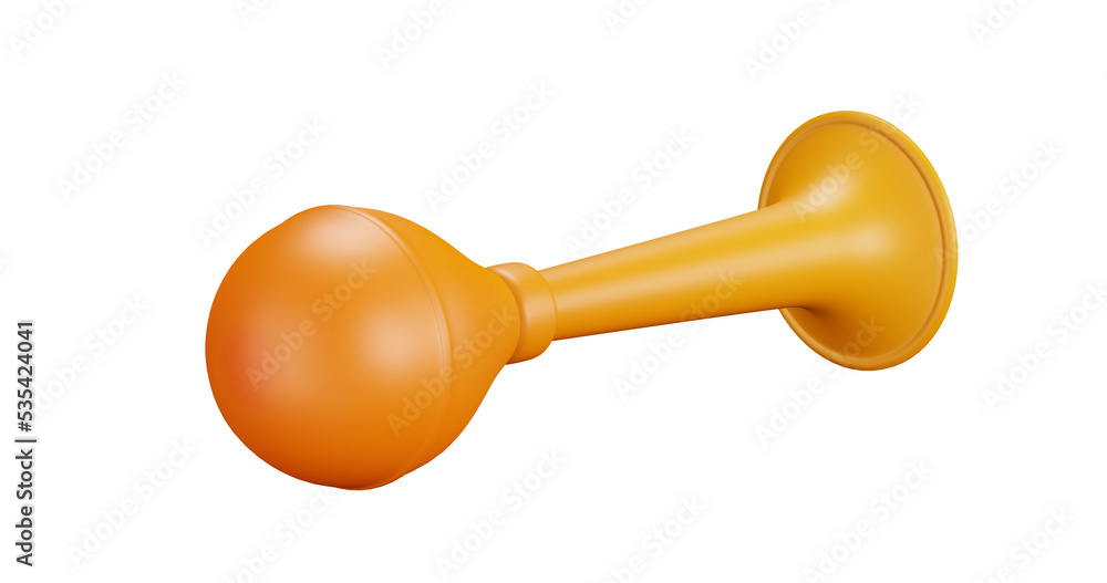 3D cartoon user interface illustration of a honk honk horn or loud or alarm slightly tilted icon on an isolated background. With studio lighting and a gradient colourful texture. 3D rendering 3D cartoon user interface illustration of a honk honk horn or loud or alarm slightly tilted icon on an isolated background. With studio lighting and a gradient colourful texture. 3D rendering