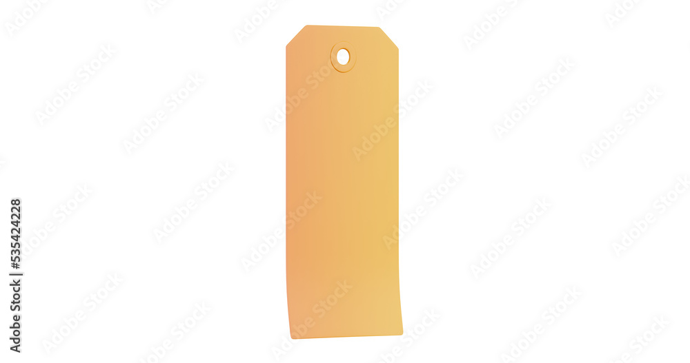3D cartoon user interface illustration of a luggage tag icon on an isolated background. With studio lighting and a gradient colourful texture. 3D rendering 3D cartoon user interface illustration of a luggage tag icon on an isolated background. With studio lighting and a gradient colourful texture. 3D rendering