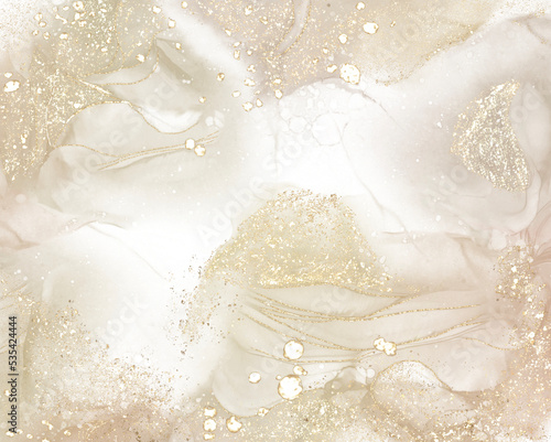 brown alcohol ink Elegant looking abstract ink flow art with translucent background.
