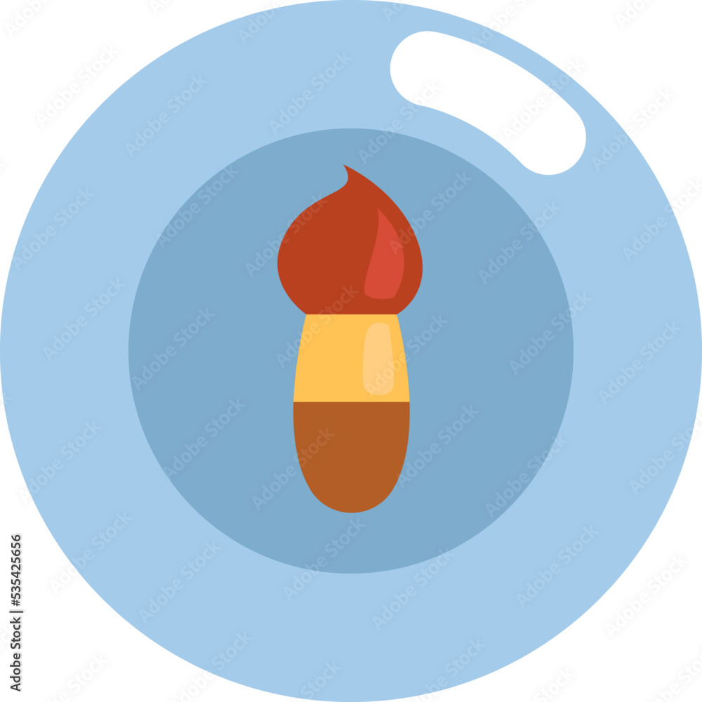 Fototapeta premium Hobby painting, illustration, vector on white background.