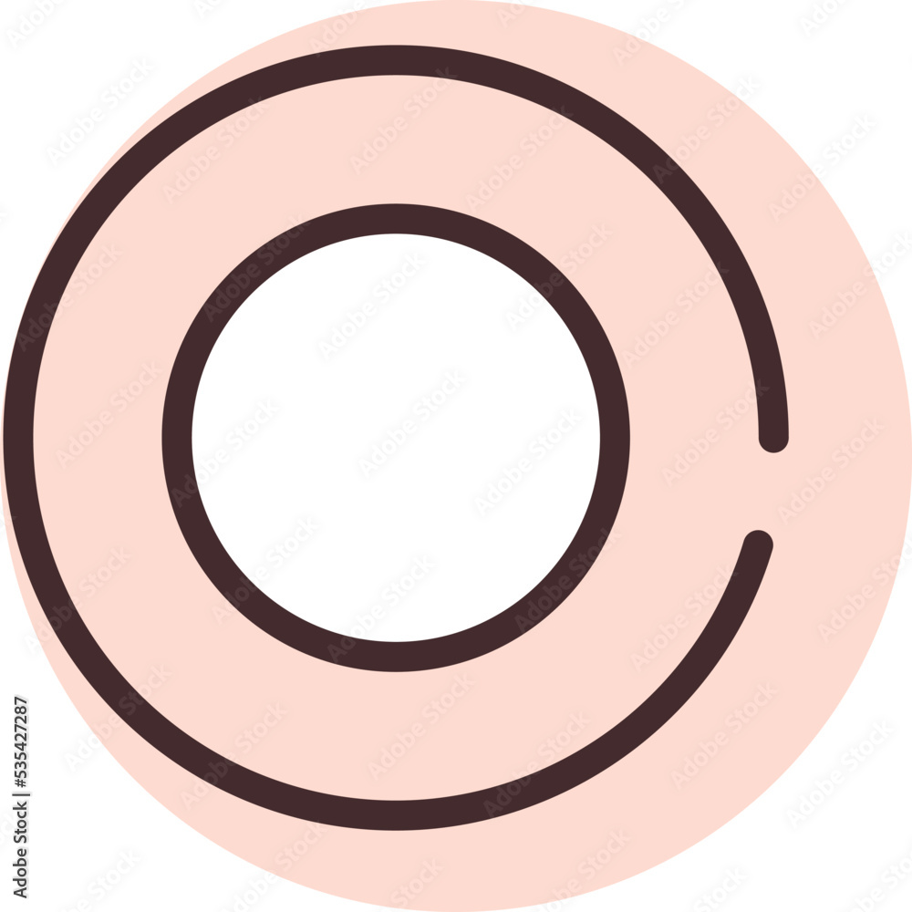 Play media stop button, illustration, vector on white background. Play media stop button, illustration, vector on white background.