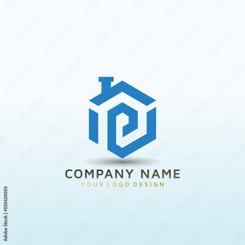clean powerful logo for our real estate letter P clean powerful logo for our real estate letter P