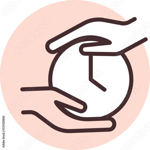 Save time, illustration, vector on white background.