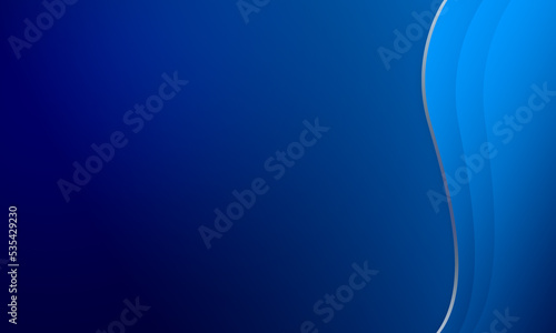 blue wave curve gradient light abstract background