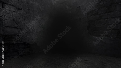 City alleyway with wall in night time, motion abstract cinematic, city, hipster and urban style background