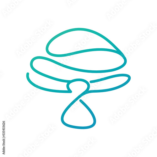 Mushroom logo design. Icon mushroom