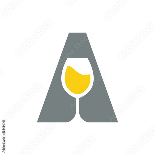 letter a, logo, red wine, diet, winery, business, delicious, fresh, red, fruit, graphic, black, healthy, shop, concept, bottles, frink, good, retail, download, icon, alcohol, symbol, beverage, vector,