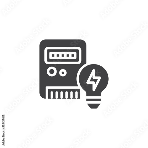 Electricity meter vector icon