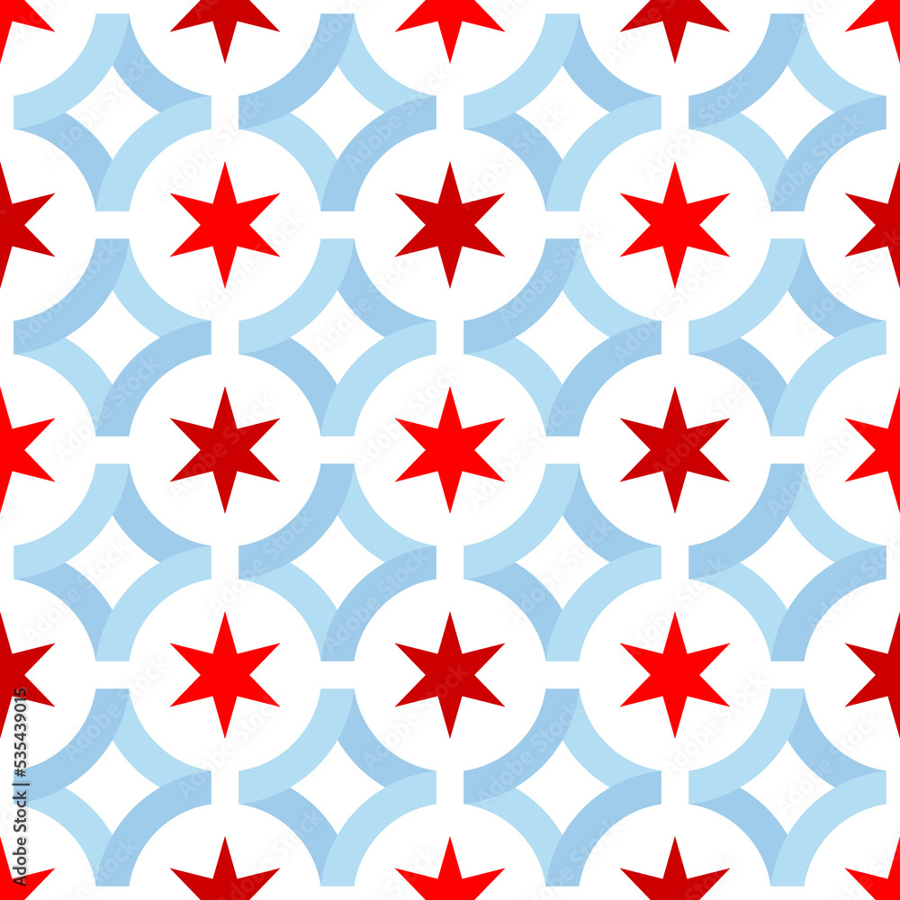 Obraz premium star background. chicago pattern design. vector illustration