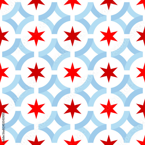 star background. chicago pattern design. vector illustration photo