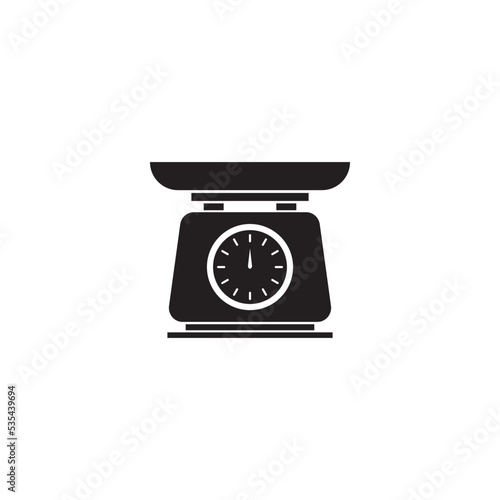 weighing vector icon