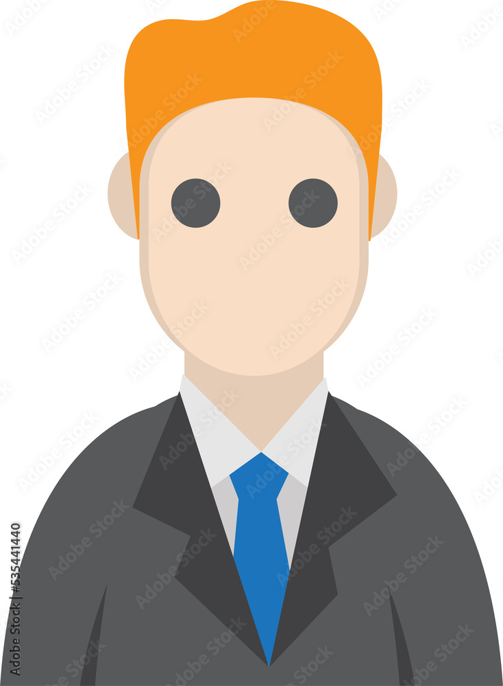 business man Character Illustration Vector Businessman Character Model