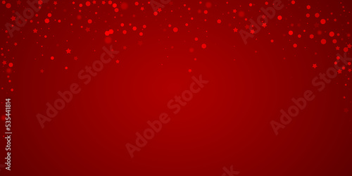 Falling snowflakes christmas background. Subtle