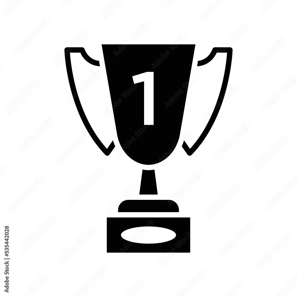 trophy icon vector design template in white background trophy icon vector design template in white background