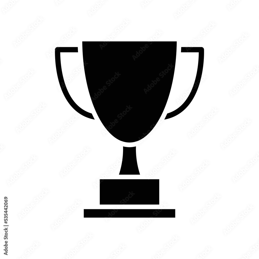 trophy icon vector design template in white background trophy icon vector design template in white background
