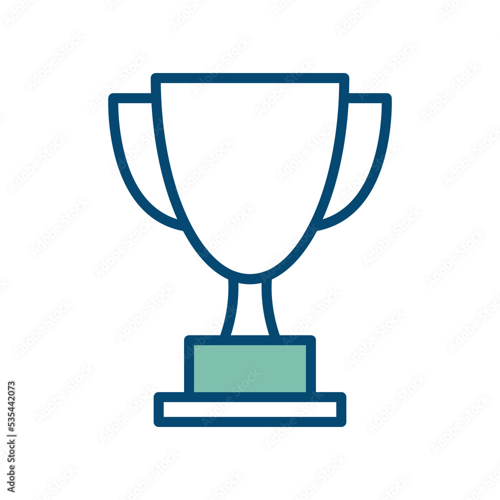 trophy icon vector design template in white background trophy icon vector design template in white background