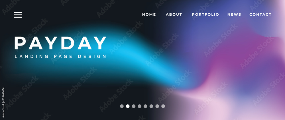 Website page gradient background vector. Modern digital wallpaper with dark color, fluid gradient shapes, dynamic. Futuristic landing page illustration for branding, commercial, advertising, web. Website page gradient background vector. Modern digital wallpaper with dark color, fluid gradient shapes, dynamic. Futuristic landing page illustration for branding, commercial, advertising, web.