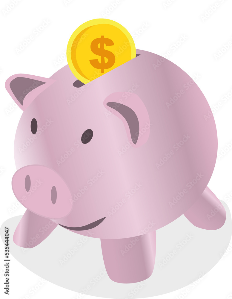 pink piggy bank to save coins and money pink piggy bank to save coins and money